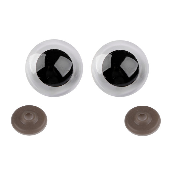 Grandi occhielli, con chiusura di sicurezza, dimensioni: ø 40 mm - Trasparente (10 Set) Grandi occhielli, con chiusura di sicurezza, dimensioni: ø 40 mm - Trasparente (10 Set)