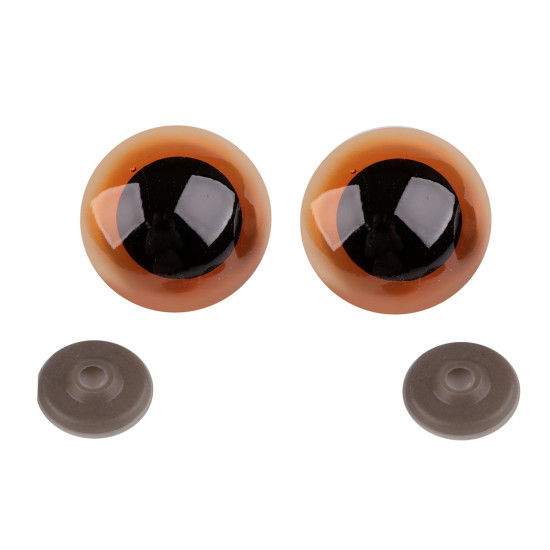 Grandi occhielli, con chiusura di sicurezza, dimensioni: ø 40 mm - Trasparente (10 Set) Grandi occhielli, con chiusura di sicurezza, dimensioni: ø 40 mm - Trasparente (10 Set)