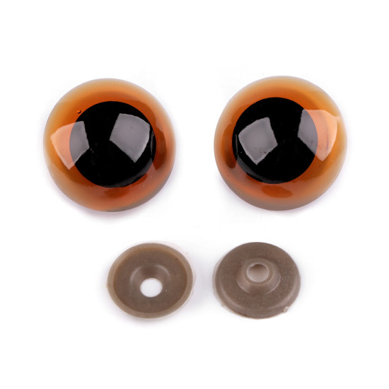 Grandi occhielli, con chiusura di sicurezza, dimensioni: ø 40 mm - Trasparente (10 Set) Grandi occhielli, con chiusura di sicurezza, dimensioni: ø 40 mm - Trasparente (10 Set)