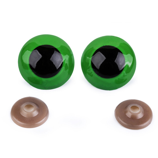 Grandi occhielli, con chiusura di sicurezza, dimensioni: ø 40 mm - Trasparente (10 Set) Grandi occhielli, con chiusura di sicurezza, dimensioni: ø 40 mm - Trasparente (10 Set)