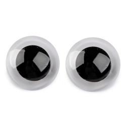 Oczy duże z zatyczką ø45 mm - Transparent (10 Zestawy)