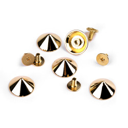 Decorative screw stud / bottom bag protective feet ø15 mm - Pink gold (100 Pairs)