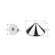 Decorative screw stud / bottom bag protective feet ø15 mm - Nickel (5 Pairs) Decorative screw stud / bottom bag protective feet ø15 mm - Nickel (5 Pairs)