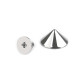 Decorative screw stud / bottom bag protective feet ø15 mm - Nickel (5 Pairs) Decorative screw stud / bottom bag protective feet ø15 mm - Nickel (5 Pairs)