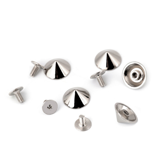 Decorative screw stud / bottom bag protective feet ø13 mm - Nickel (100 Pairs) Decorative screw stud / bottom bag protective feet ø13 mm - Nickel (100 Pairs)