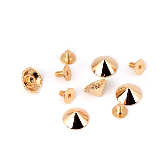 Decorative screw stud / bottom bag protective feet ø13 mm - Nickel (100 Pairs) Decorative screw stud / bottom bag protective feet ø13 mm - Nickel (100 Pairs)