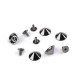Decorative screw stud / bottom bag protective feet ø13 mm - Nickel (100 Pairs) Decorative screw stud / bottom bag protective feet ø13 mm - Nickel (100 Pairs)