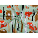 Cotton fabric / canvas fox in the forest - Lightbeige (10 Meters) Cotton fabric / canvas fox in the forest - Lightbeige (10 Meters)