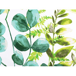 Cotton fabric / canvas - leaves - Green (1 Meter)