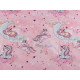Cotton fabric / canvas with golden print, unicorn - Mint (10 Meters) Cotton fabric / canvas with golden print, unicorn - Mint (10 Meters)
