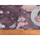 Cotton fabric / canvas with golden print, unicorn - Mint (10 Meters) Cotton fabric / canvas with golden print, unicorn - Mint (10 Meters)