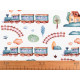 Cotton fabric / canvas train - White (1 Meter)