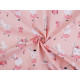 Cotton fabric / canvas rabbit - Powder (10 Meters)