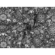 Cotton fabric / canvas - folk style - Grey (1 Meter)