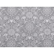 Cotton fabric / canvas - folk style - Grey (1 Meter)