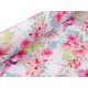 Cotton fabric / canvas - flowers - White (1 Meter)
