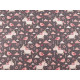 Cotton fabric / canvas unicorn - Taupe (1 Meter)
