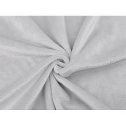 Minky solid cuddle / soft plush - Lightgrey (1 Meter)