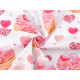 Baumwollstoff/leinen cupcake - Weiß (1 Meter)