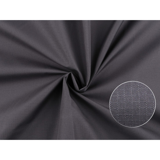 Polyester windbreaker fabric with ripstop - Blue dark (1 Meter)
