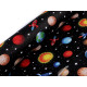 Baumwollstoff/leinen universum/planeten - Schwarz (10 Meter)