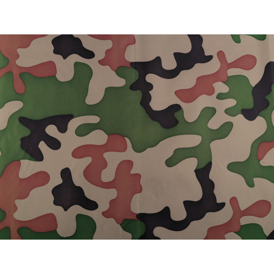 Polyester windbreaker fabric with silver coating, camouflage - Green (1 Meter) Polyester windbreaker fabric with silver coating, camouflage - Green (1 Meter)