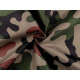 Polyester windbreaker fabric with silver coating, camouflage - Green (1 Meter) Polyester windbreaker fabric with silver coating, camouflage - Green (1 Meter)