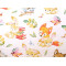 Tissu en coton, animaux - Blanc (1 Mètre)