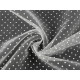 Organza à pois - Bleu lumineux (1 Mètre) Organza à pois - Bleu lumineux (1 Mètre)