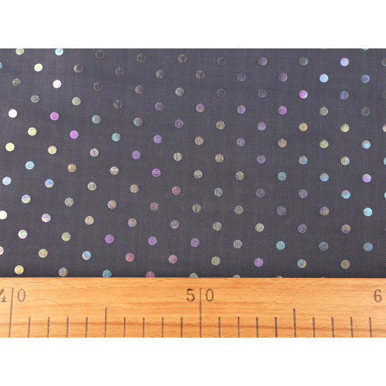 Organza con lunares efecto ab arco iris - No me olvides azul (10 Metros) Organza con lunares efecto ab arco iris - No me olvides azul (10 Metros)