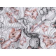 Baumwollflanell safaritiere - Hell-grau (1 Meter)