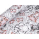 Baumwollflanell safaritiere - Hell-grau (1 Meter)