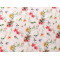 Decorative fabric loneta flowers - Ecru light (1 Meter)