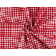 Checkered 100% cotton canvas fabric - Red (5 Meters) Checkered 100% cotton canvas fabric - Red (5 Meters)