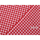 Checkered 100% cotton canvas fabric - Red (5 Meters) Checkered 100% cotton canvas fabric - Red (5 Meters)