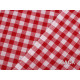 Checkered 100% cotton canvas fabric - Red (5 Meters) Checkered 100% cotton canvas fabric - Red (5 Meters)