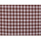 Checkered 100% cotton canvas fabric - Brown (1 Meter)