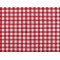 Checkered 100% cotton canvas fabric - Red (1 Meter)