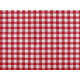 Checkered 100% cotton canvas fabric - Red (5 Meters) Checkered 100% cotton canvas fabric - Red (5 Meters)