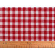 Checkered 100% cotton canvas fabric - Red (5 Meters) Checkered 100% cotton canvas fabric - Red (5 Meters)