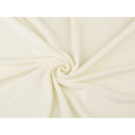 Elastic minky plush fabric, baby - Lightgrey (1 Meter)