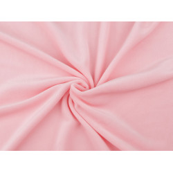 Elastic minky plush fabric, baby - Light pink (1 Meter)