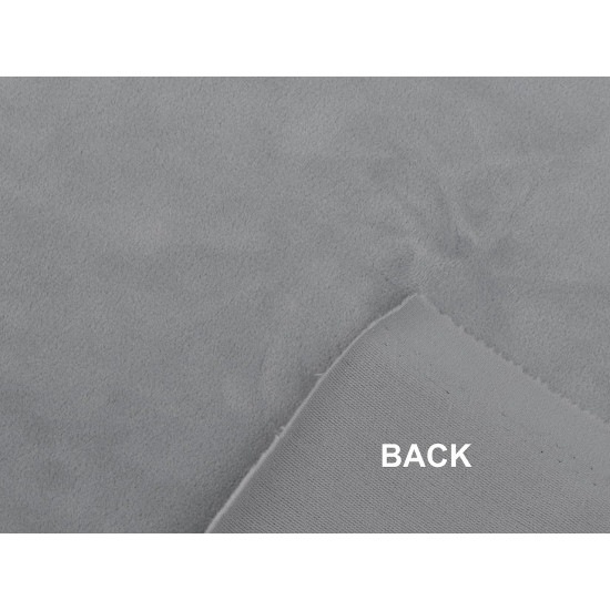 Elastic minky plush fabric, baby - Lightgrey (1 Meter)