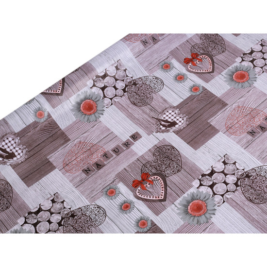 Pvc tablecloth without backing - Lightbeige (1 Meter)