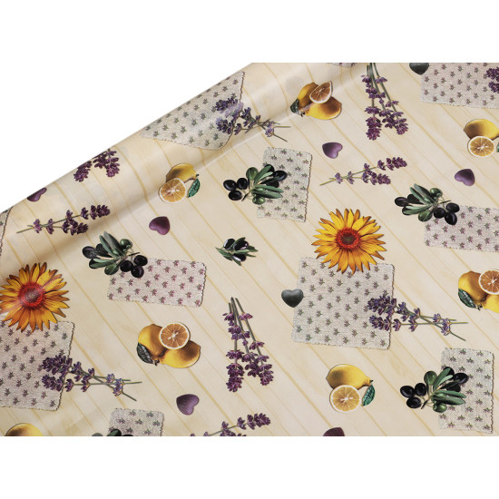 Pvc tablecloth without backing - Lightbeige (1 Meter)