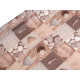 Pvc tablecloth with textile backing - Beige (1 Meter) Pvc tablecloth with textile backing - Beige (1 Meter)