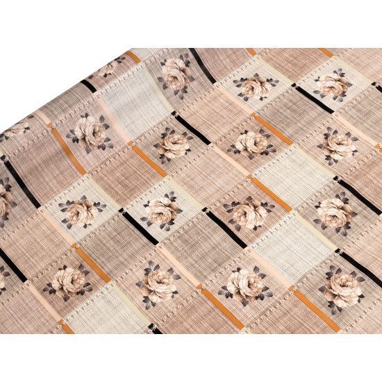 Pvc tablecloth with textile backing - Beige (1 Meter) Pvc tablecloth with textile backing - Beige (1 Meter)