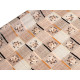 Pvc tablecloth with textile backing - Beige (1 Meter) Pvc tablecloth with textile backing - Beige (1 Meter)