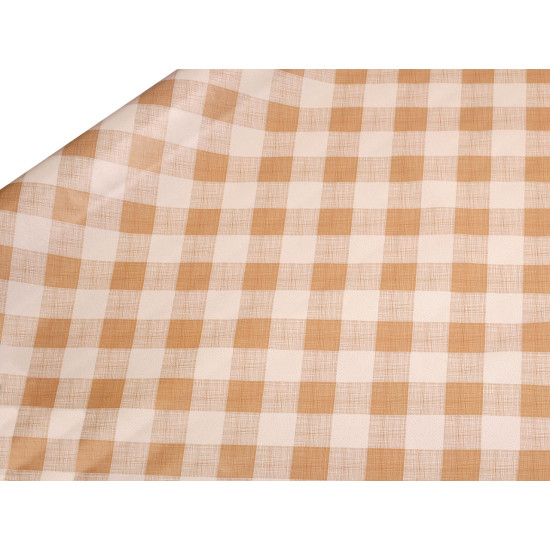 Pvc tablecloth with textile backing - Beige (1 Meter) Pvc tablecloth with textile backing - Beige (1 Meter)