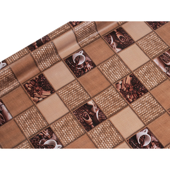 Pvc tablecloth with textile backing - Beige (1 Meter) Pvc tablecloth with textile backing - Beige (1 Meter)